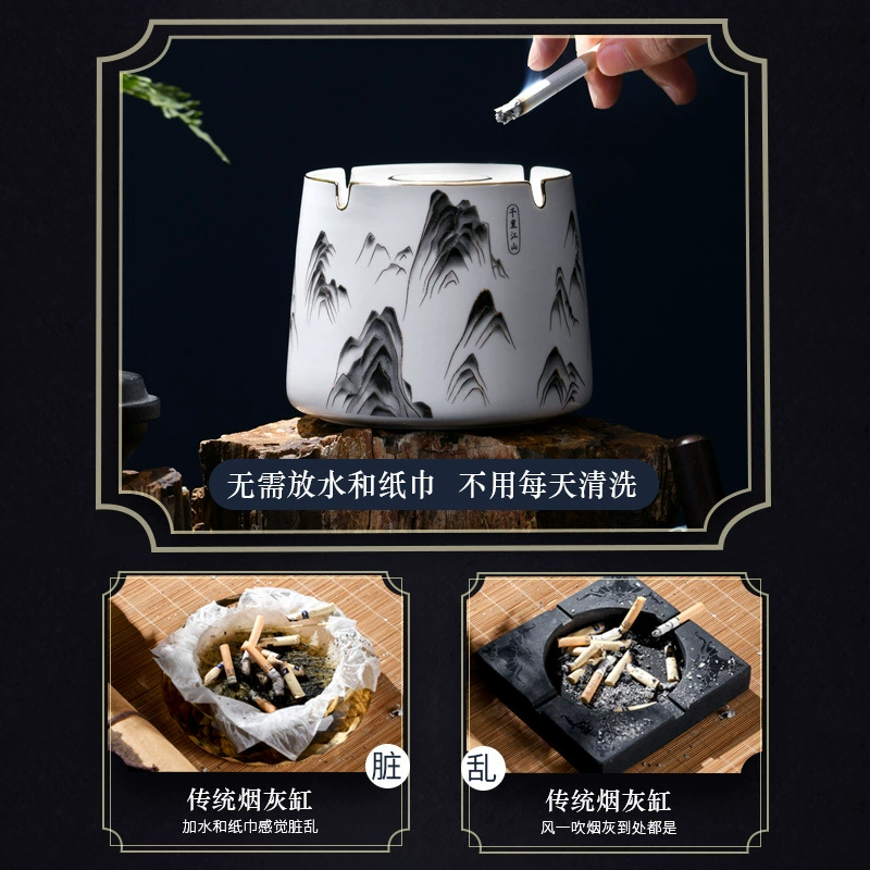 Офисная серая подарочная пепельница на день рождения, новоселье 1622, летающий офисный мальчик, смысл дома, лидерство, креативная профилактика дня рождения