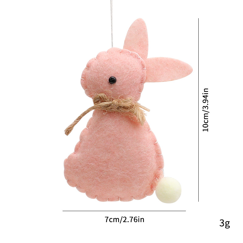 Nuevos productos transfronterizos muñecas de conejo de Pascua cestas de rábano adorables muñecas de conejo decoraciones navideñas