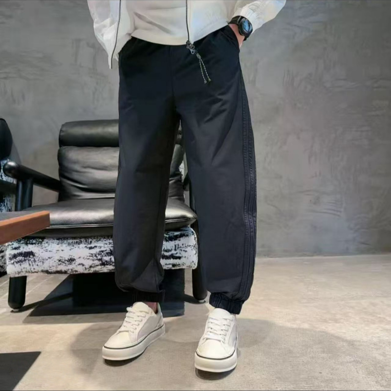2026 New Spring and Summer Soft Breathable High Street Stylish Versatile Casual Pants for Men with Side Stripes