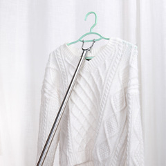 Clothes pole, household student dormitory cooling clothes pole, telescopic clothes drying pole, clothes drying pole, clothes hanging pole, clothing fork, fork