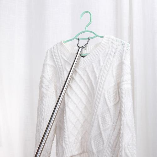 Clothes pole, household student dormitory cooling clothes pole, telescopic clothes drying pole, clothes drying pole, clothes hanging pole, clothing fork, fork
