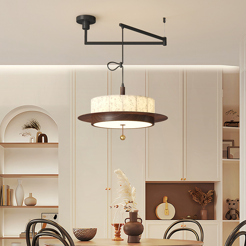 Araña estética de la dinastía Song oriental Estilo chino Protección ocular Estudio Araña de restaurante Lámpara de dormitorio Lámpara de hotel