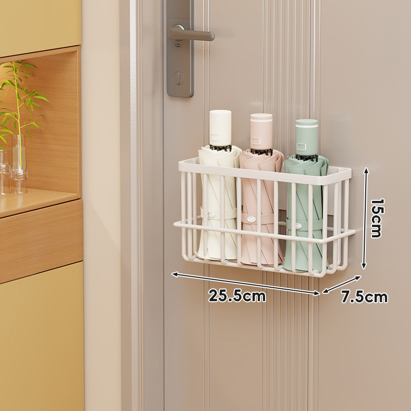 磁気フック玄関ドア傘収納ボックスドア後部収納ラック靴ラックバッグコートティッシュペーパー壁掛けラック