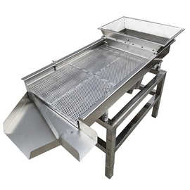 不锈钢直线振动筛图片 双层分离过滤杂质分离机 化工塑料颗粒分离