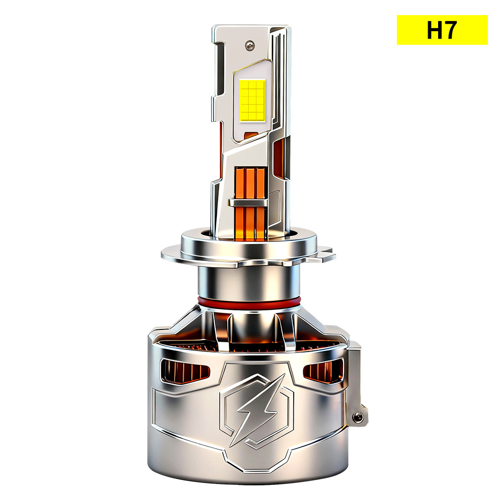 Shangxian nuevo automóvil led faro H7 tres tubos de cobre de alto brillo bombillas de automóvil cerca y lejos del faro del automóvil image 6