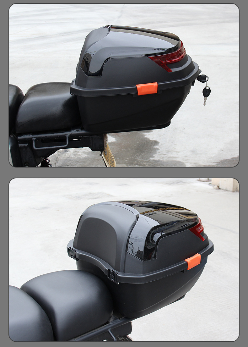 Universal Trunk for Electric Vehicles, Large-Capacity Storage Box for Scooters, Extra-Large Rear Trunk for Electric Bikes