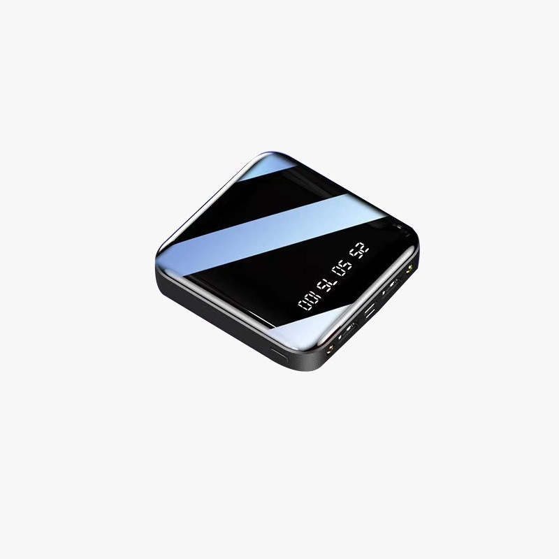 Capacidad compacta y conveniente para cargar el tesoro multicolor 30000 mAh mini fuente de alimentación móvil al aire libre pantalla cuadrada en stock