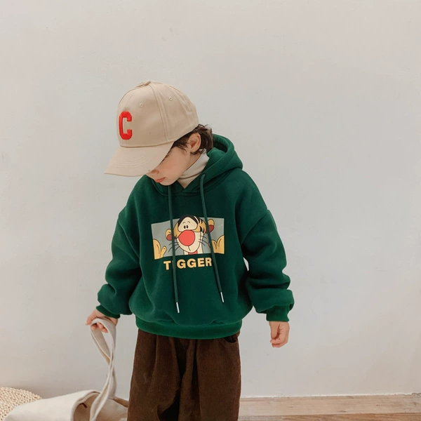 Green warm sweatshirt
