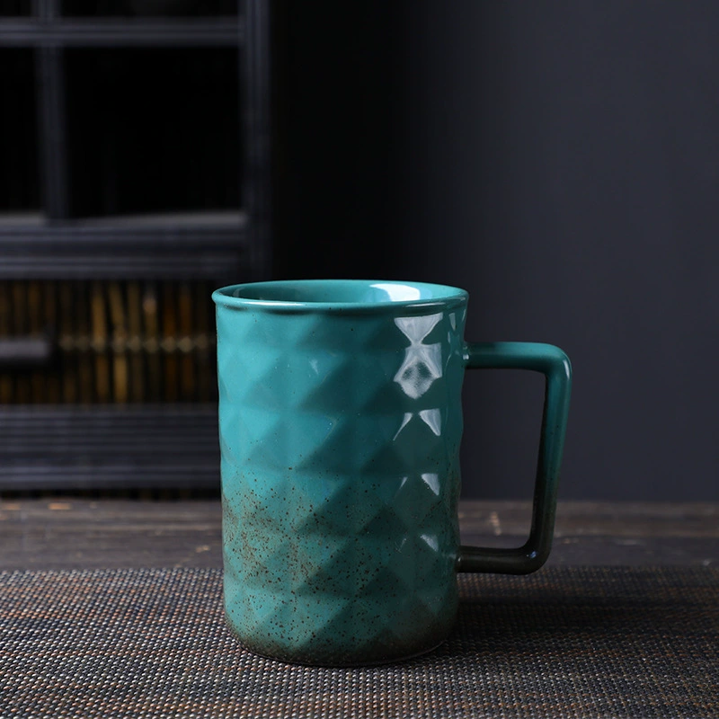 Alien ceramic cup high -value coffee cup retro Mark cup cross -border supply irregular cup rough pottery cup