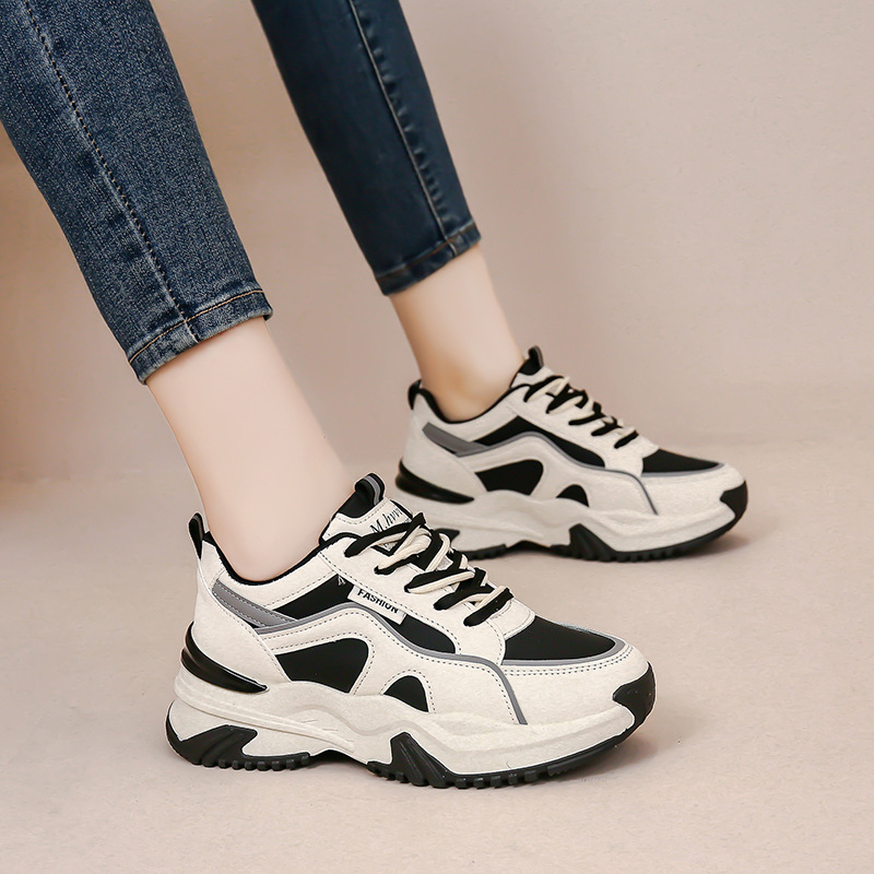 Thick-soled Torre Shoes Women's ins Trendy Foot Showing Small Sneakers 2023 Spring New All-match Breathable Student Casual Shoes Thick-soled Torre Shoes Women's ins Trendy Foot Showing Small Sneakers 2023 Spring New All-match Breathable Student Casual Shoes