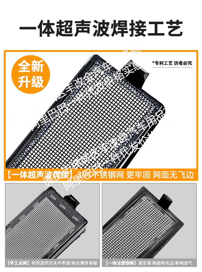 Suitable for Nio Es9 Integrated Welded Car Insect-Proof Net Front Grille Special Modified Decorative Strip Accessories