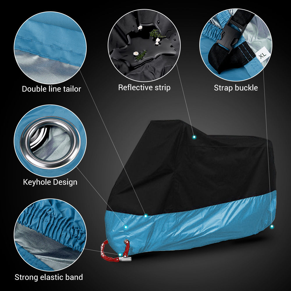 Ropa de protección solar transfronteriza cubierta de motocicleta gruesa cuatro estaciones universal multicolor vehículo eléctrico a prueba de lluvia y polvo ropa de motocicleta image 10