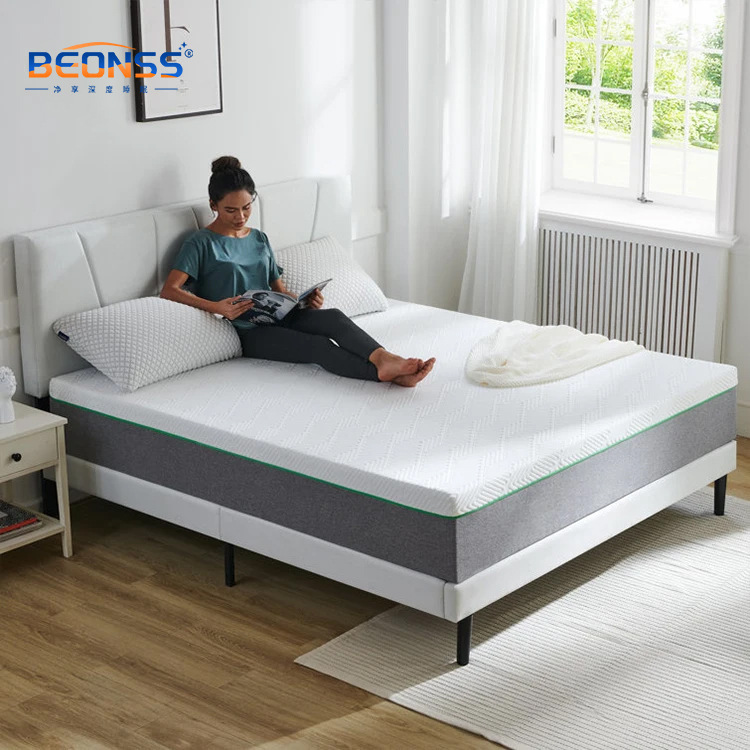 Queen Mattress Gel Memory Foam Mattress for Cool Sleep and Decompression and Motion Isolation