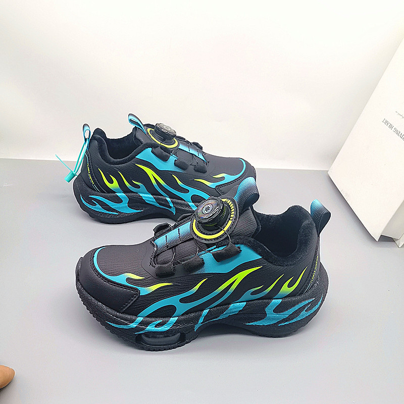 Zapatos de corrida de cuero de carbono de algodón primavera y otoño zapatos de corrida de niños zapatos de niños zapatos de niños grandes zapatos de estudiantes