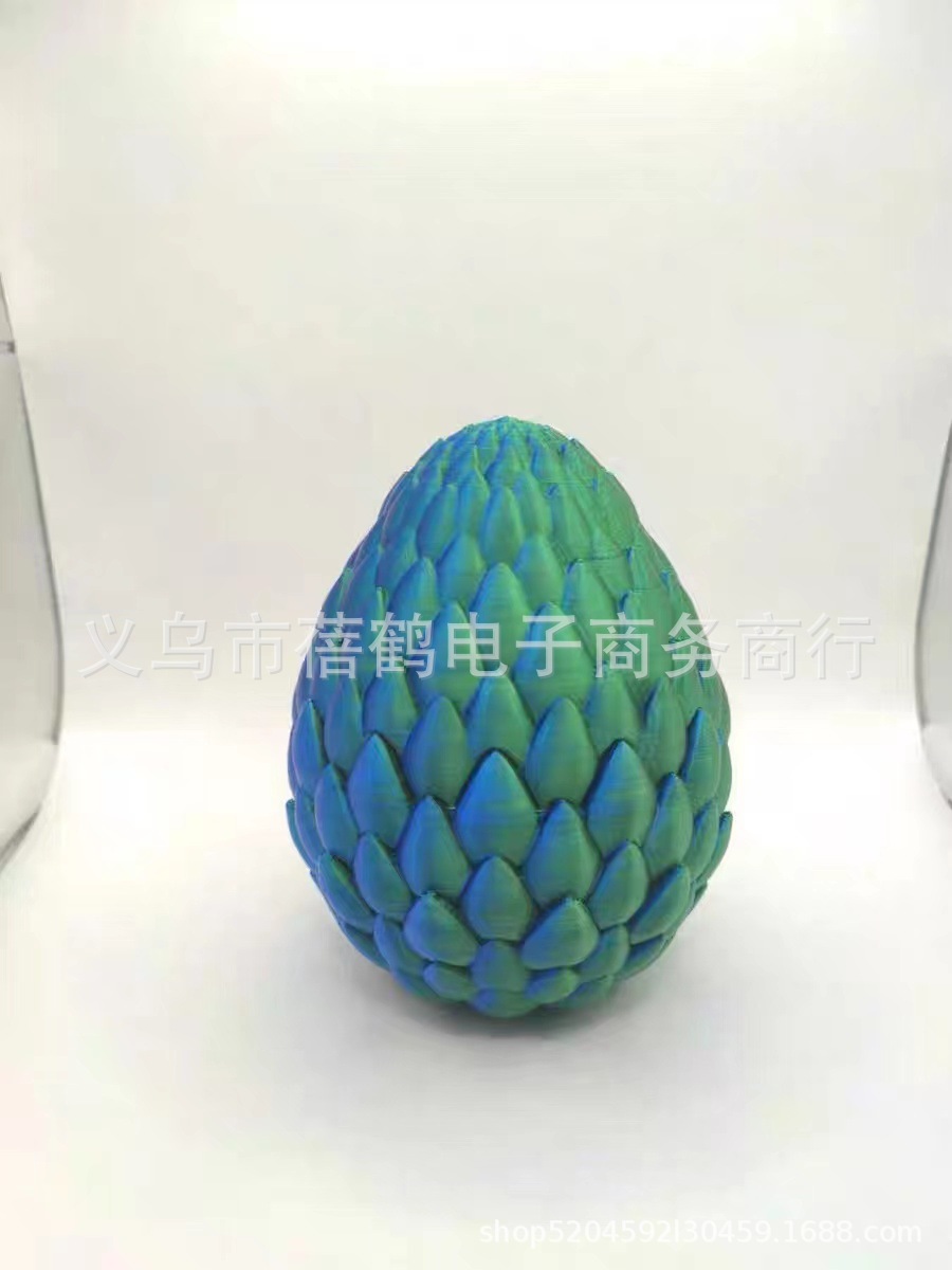 Tanque de peces paisaje decoración 3D impresión conjunta dragón chino decoración creativa conjunto dragón huevo Halloween Navidad