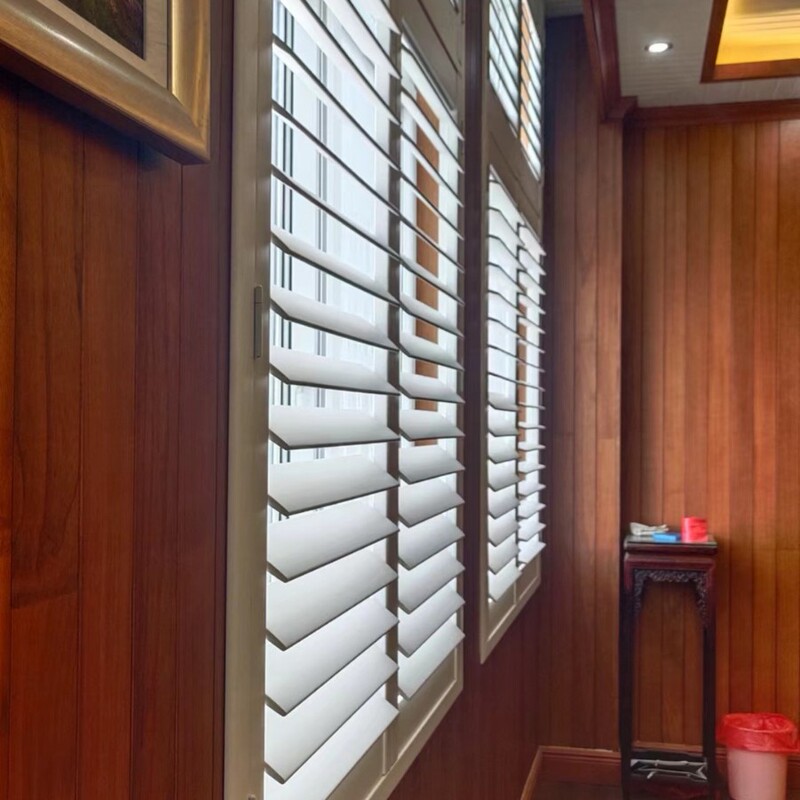 Wooden Sliding Folding Breathable Window, Heat-Insulating Basswood and Paulownia Pvc Blinds, Sliding Door Pull-Rod Window Wooden Sliding Folding Breathable Window, Heat-Insulating Basswood and Paulownia Pvc Blinds, Sliding Door Pull-Rod Window