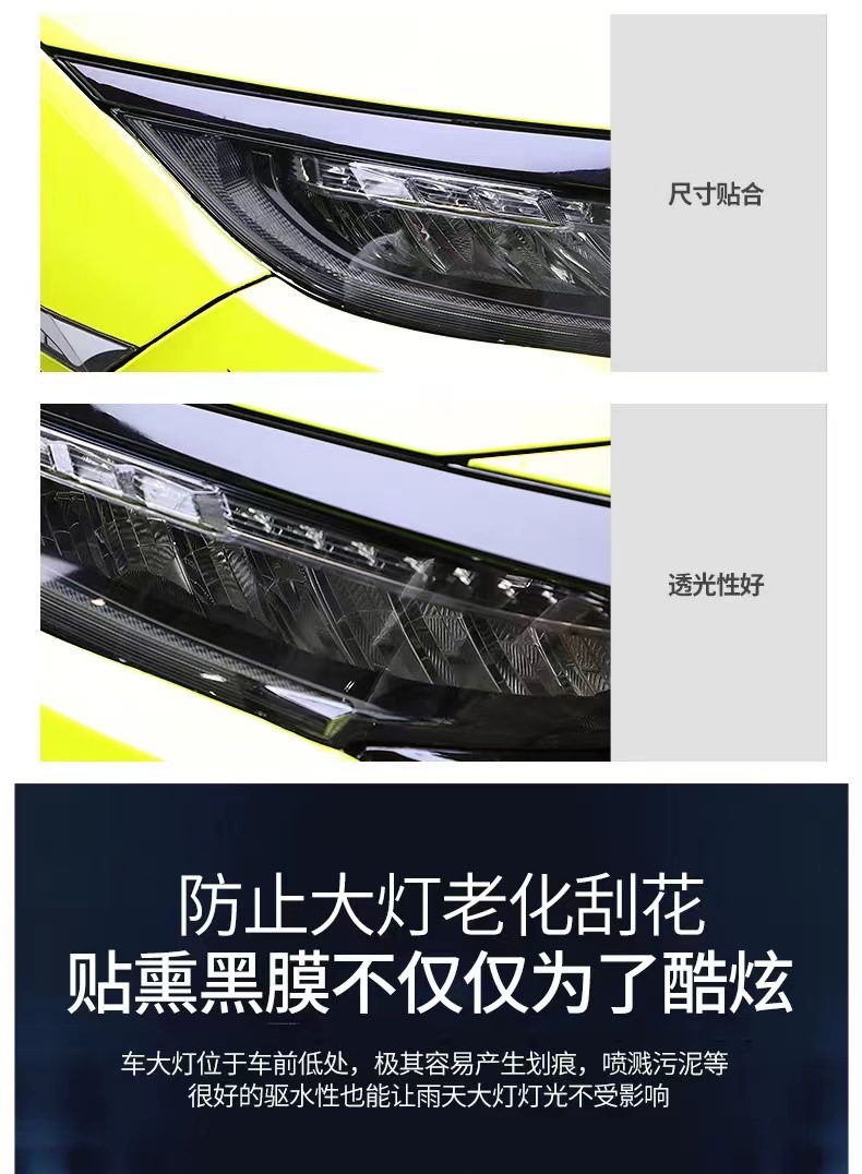 Suitable for New Honda Civic Interior Protective Film, Headlight Film, Central Control Navigation Screen, Gear Shift Decoration, Automotive Supplies