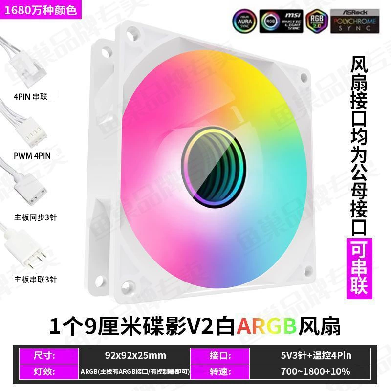 Корпус ITX "Рыбье гнездо" 8/9 см ARGB бесшумный с терморегуляцией S5/K88 Benniu алюминиевый маленький вентилятор
