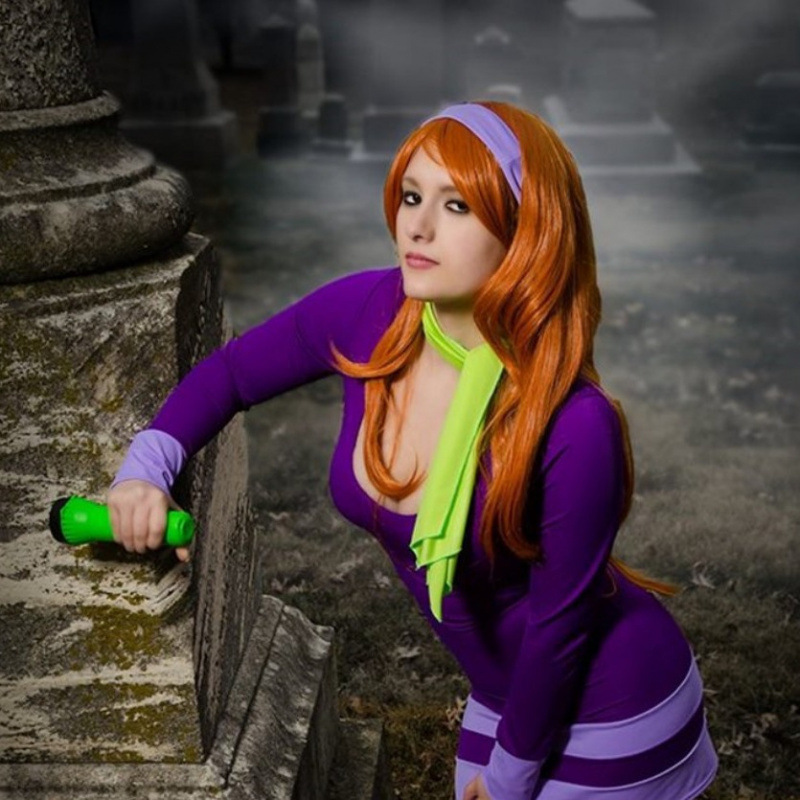 Scooby-Doo Daphne Anime Cosplay Wig Long Curly Hair Wholesale Dropshipping Scooby-Doo Daphne Anime Cosplay Wig Long Curly Hair Wholesale Dropshipping