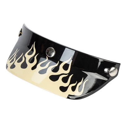 Water sticker pull flower design Motorcycle Safety Supplies - bright-black-and-white-flame