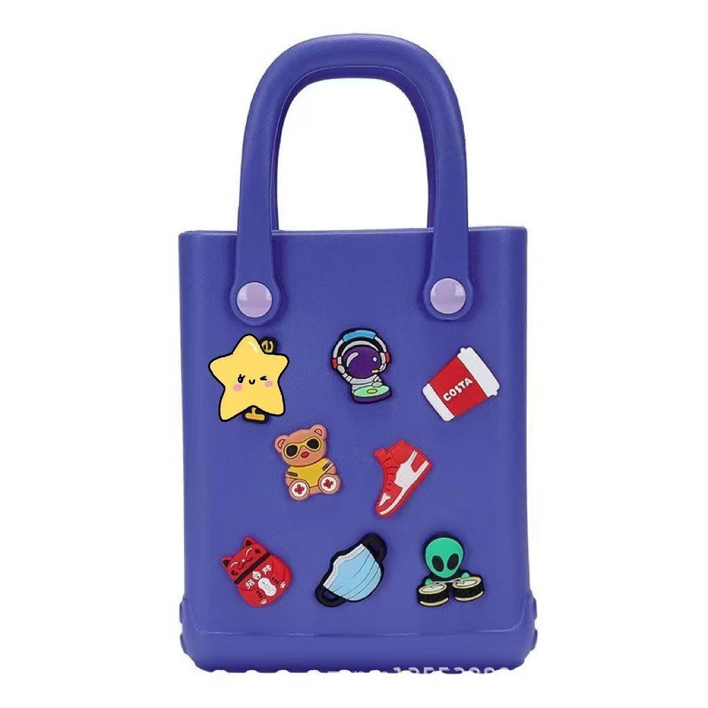 Spot al por mayor cesta de eva de un solo hombro nuevo bolso de playa de vacaciones junto al mar de gran capacidad de verano popular bolso de mano