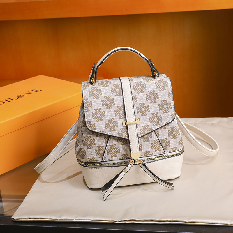 Yeni Omuz Çantası Kadın Moda Baskı Desenli Çok Yönlü Kız Öğrenci Japon Kore Okul Çantası Büyük Kapasiteli Küçük Sırt Çantası_voghion.com