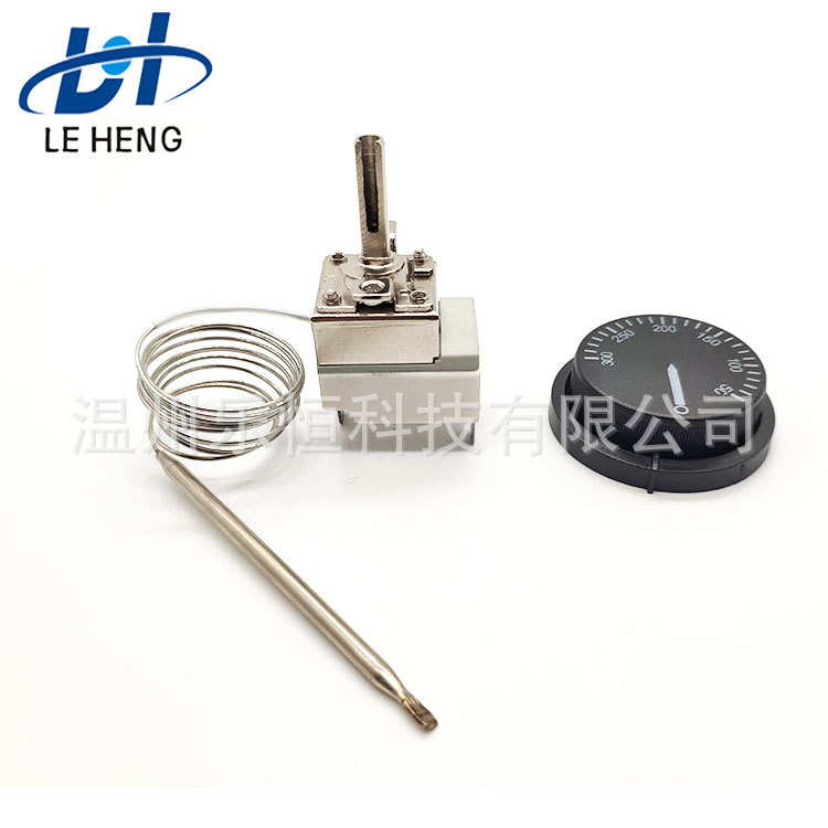 陶瓷底座温控开关 温控器绿色旋钮盖子不锈钢毛细管探头温控器