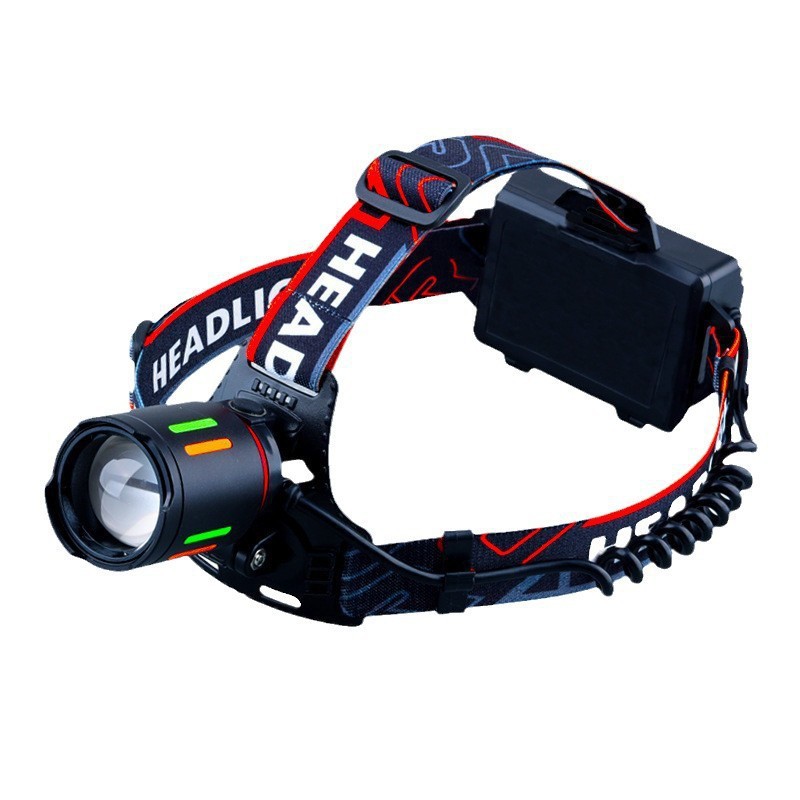 Lampe frontale led rechargeable avec zoom pour patrouille_voghion.com