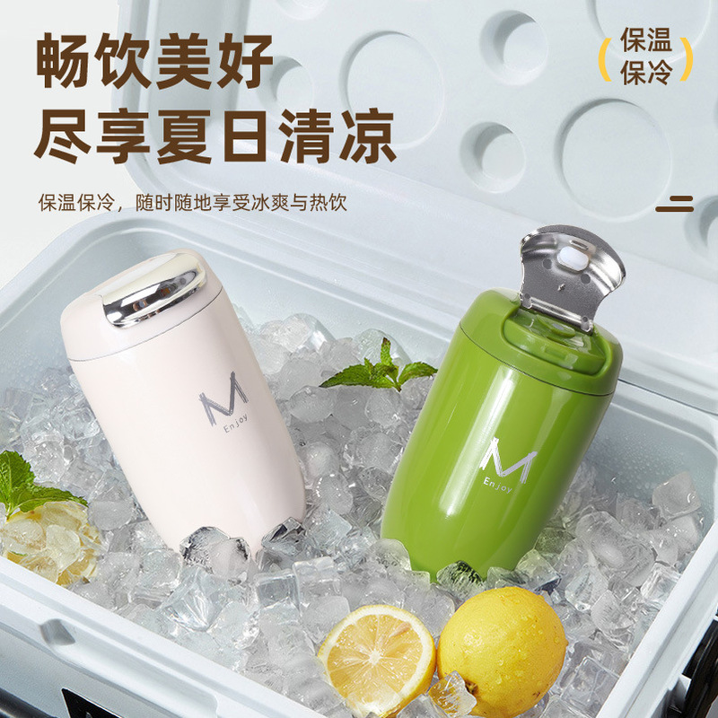 レトロ 316 ステンレス鋼魔法瓶カップ、コーヒー カップ、長持ちするガチョウの卵カップ、魔法瓶インターネット有名人のカップル ウォーター カップ卸売|undefined