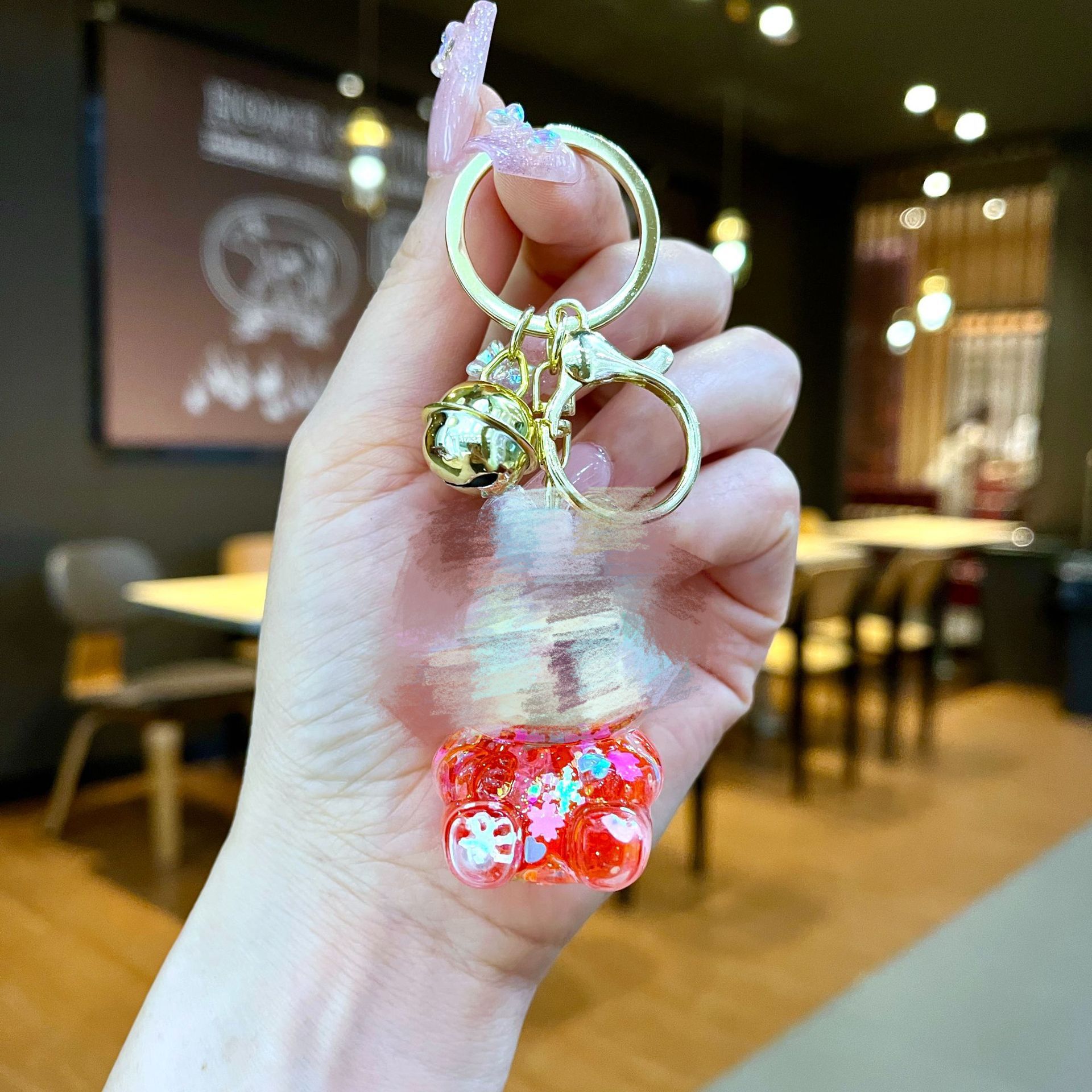 골드 하드웨어 [레드] 야광 플래시 스몰 천