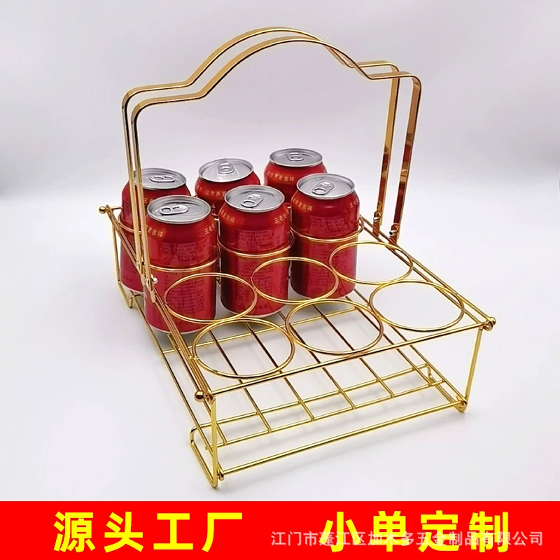 Кованая подставка для пива, корзина для пива, отель, КТВ, бар, подставка для пива, складная корзина для пива с 6 отверстиями и 12 отверстиями