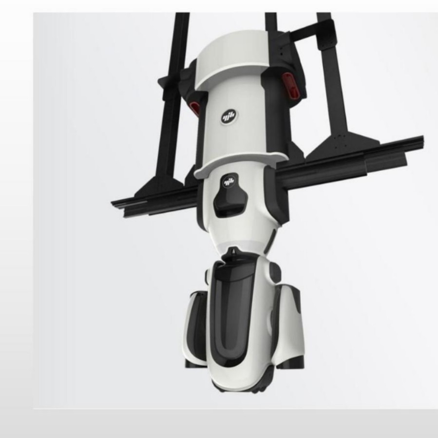 Robot de patrulla inteligente colgado en pared utilizado en talleres de prisiones en áreas mineras