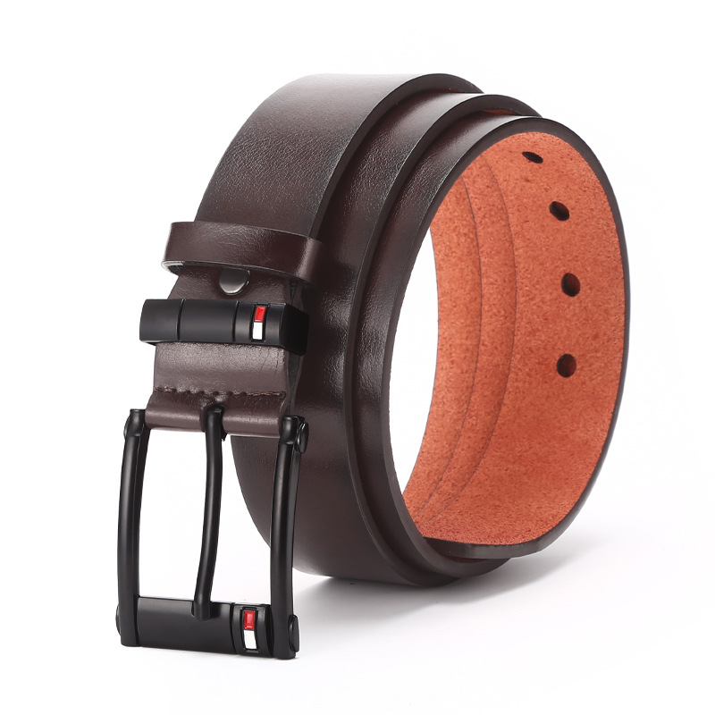 VOOTHOST 3,5CM Wysokiej Jakości Skórzany Pasek Męski Casualowy Klamra Ze Stopu Biznesowy Męski Pasek Do Jeansów Paski Kowbojskie VB222_voghion.com