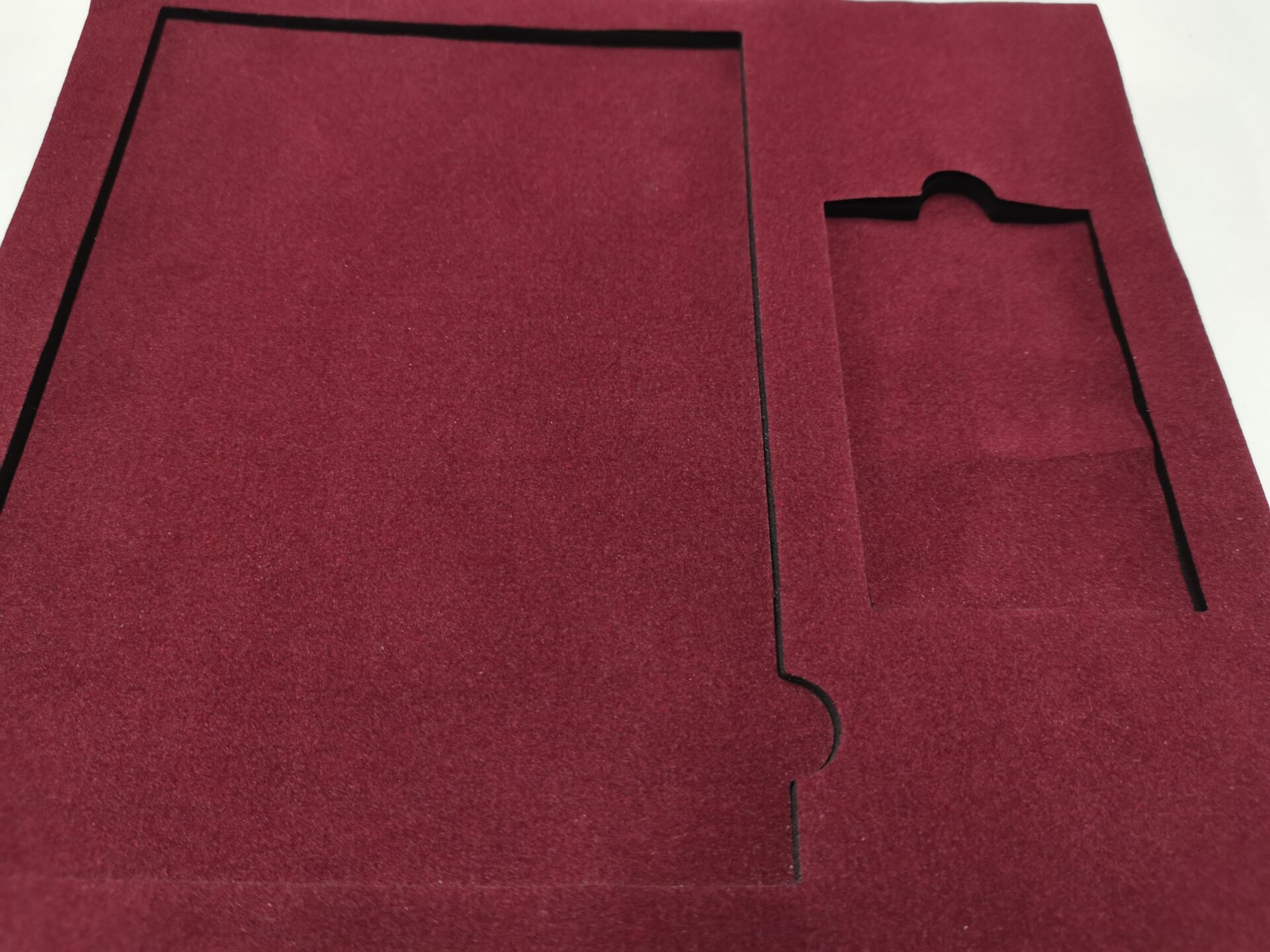 厂家供应黑色EVA表各色绒布缓冲包装泡沫/EVA高发泡表绒布包装