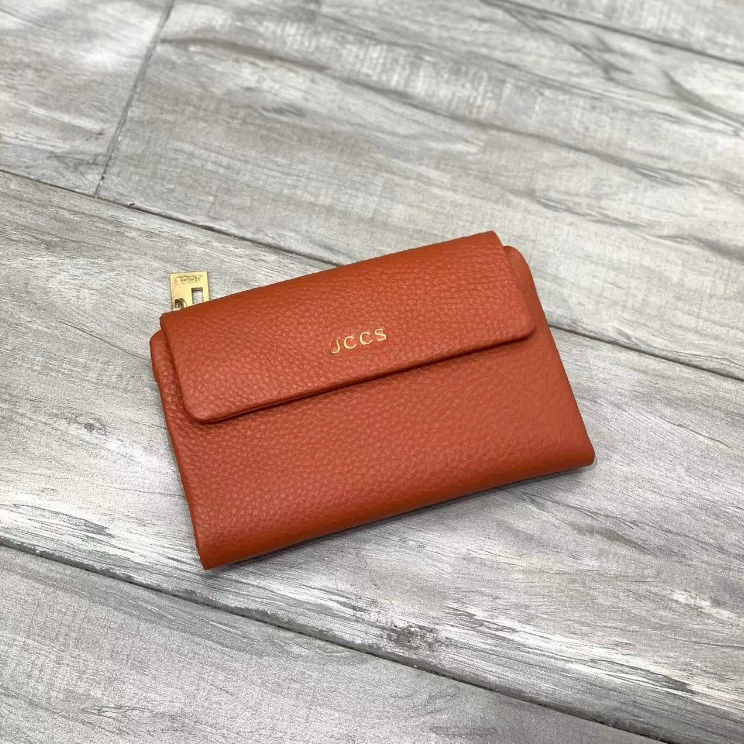  Folding universal leather wallet for men and women, genuine leather