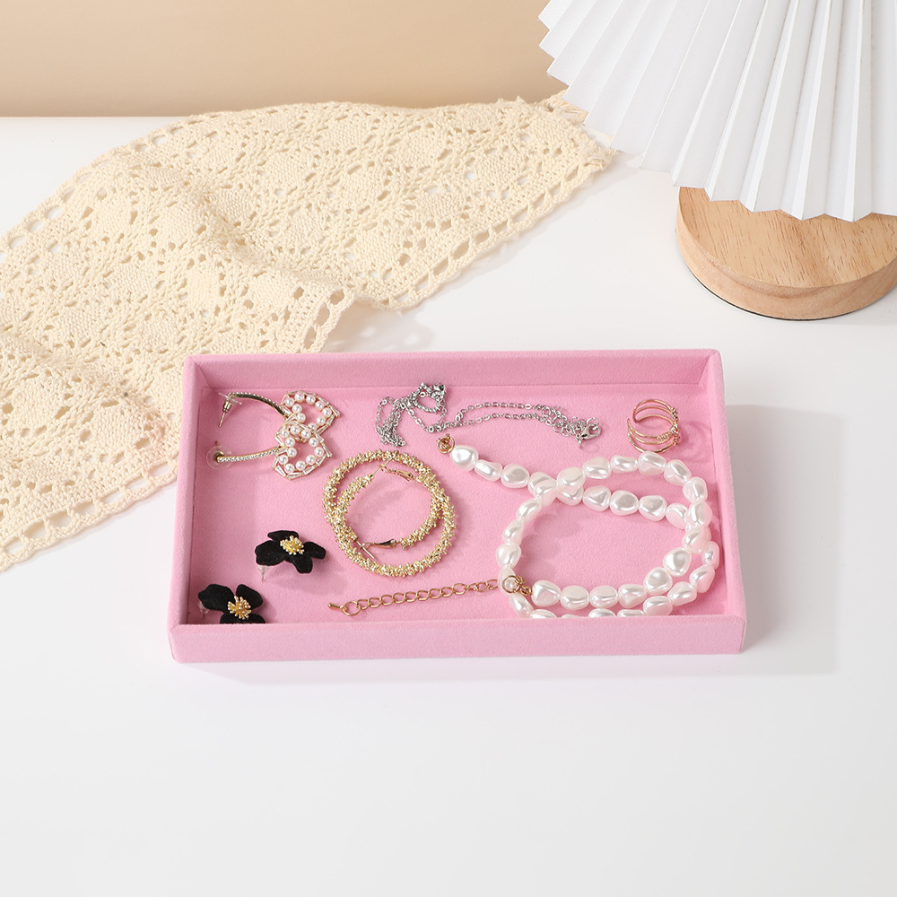 Contador cajón cascada bandeja de joyería almacenamiento para ver paleta pendientes pendientes anillos collares joyería caja de almacenamiento al por mayor