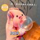 Loopy Blowing Bubbles Pinch Music Keychain Female Ruby Doll Hanging Decoration 2024 Schoolbag Pendant Toy Ornaments
