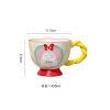 Girls Heart Mark Cup Ceramic Household Large -capacity Breakfast Cup Milk Oat Cup INS Water Cup Female Coffee Cup