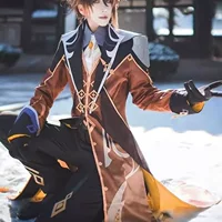 Genshin Zhongli cos костюм Morax полный униформа игровой костюм косплей костюм мужской Zhongli c костюм