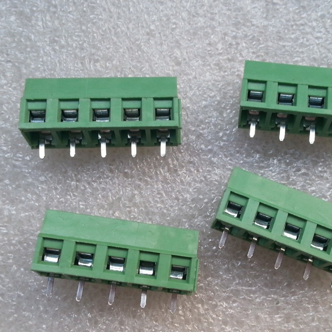 PCB接线端子DC127/KF128-5.08间距绿色接端子2P3P4P5P6P7P8P9P10P
