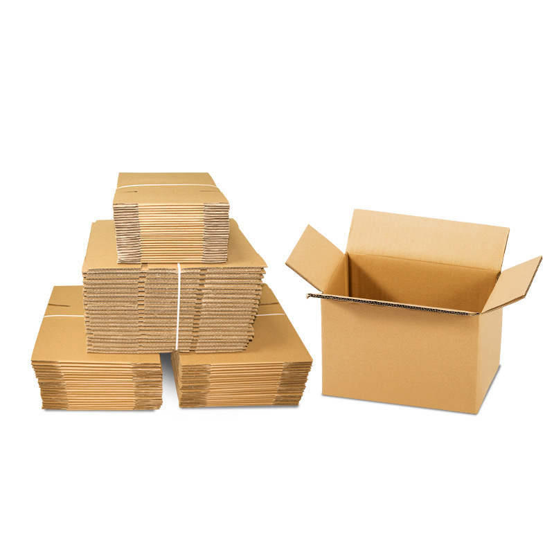 Cartón expreso embalaje logístico caja de media altura Taobao embalaje caja de papel mudanza engrosamiento y caja de entrega dura spot al por mayor