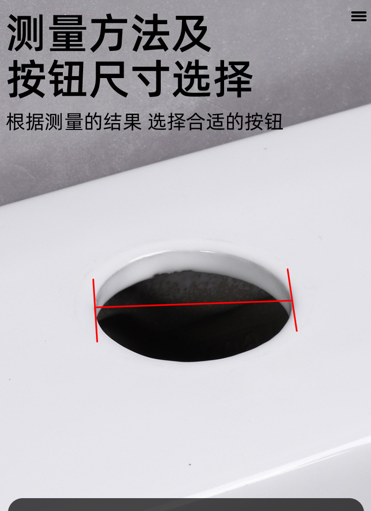 Toilet tank, double-button flush, toilet bowl, circular button, toilet bowl accessories, free shipping on Amazon undefined