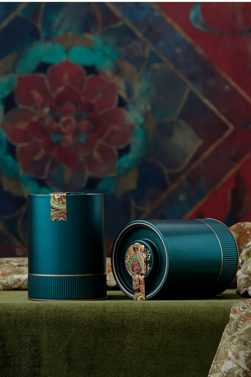 té vacío lata de hierro té blanco retro té verde general caja de regalo vacío caja de embalaje de té a granel árbol antiguo Dianhong Pu 'er caja de té