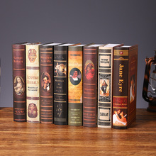 欧式复古仿真书摆件书架办公家具装饰用品拍照摄影背景道具装饰书