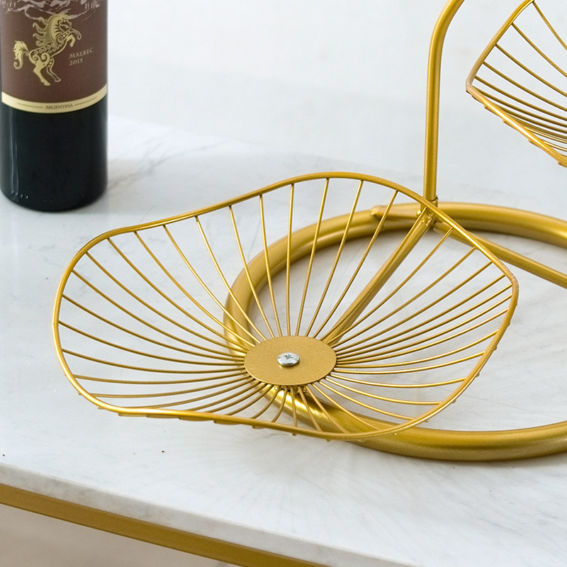 Luz nórdica lujo Internet celebridad hierro fruta placa moderna minimalista casa sala de estar Mesa café snack placa creativa restaurante Decoración