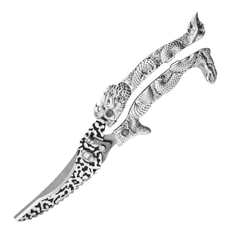 Gran por mayor mano de dragón fuerte tijeras de hueso de pollo de acero inoxidable multifuncional tijeras de barbacoa al aire libre tijeras de cocina de alimentos cocinados caseros