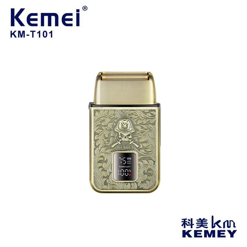 Transfronterizo Komei recíproco afeitador eléctrico para hombres afeitador flotante recargable afeitador al por mayor KM-T101