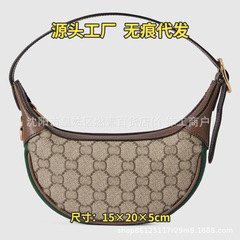 女性用バッグ 2025 新しい本革老眼三日月バッグオリジナルベルトリアルシリーズ脇の下バッグ多用途ショルダーバッグトレンディ