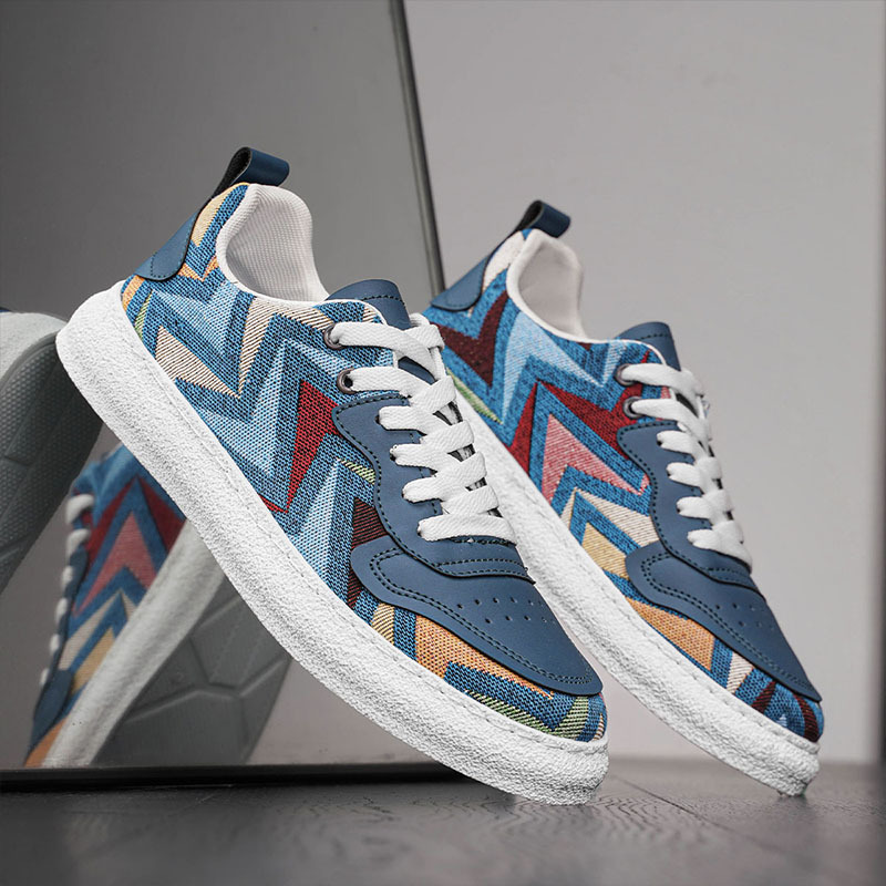 2025 verano nuevo estilo zapatos de hombre lona de un pie zapatos de tela transpirables para jóvenes deportes al aire libre ocio zapatillas de deporte de todo fósforo