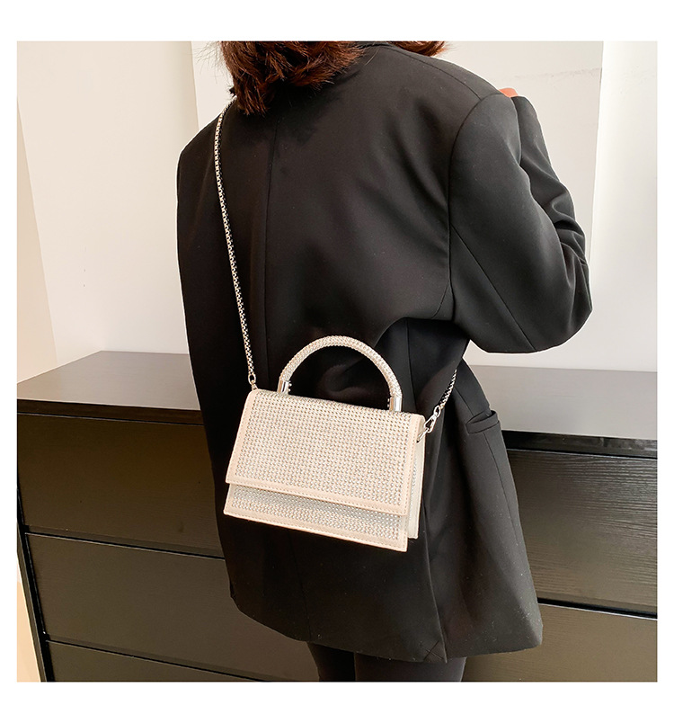 Women's Small Autumn Pu Leather Solid Color Vintage Style Square Magnetic Buckle Square Bag display picture 6
